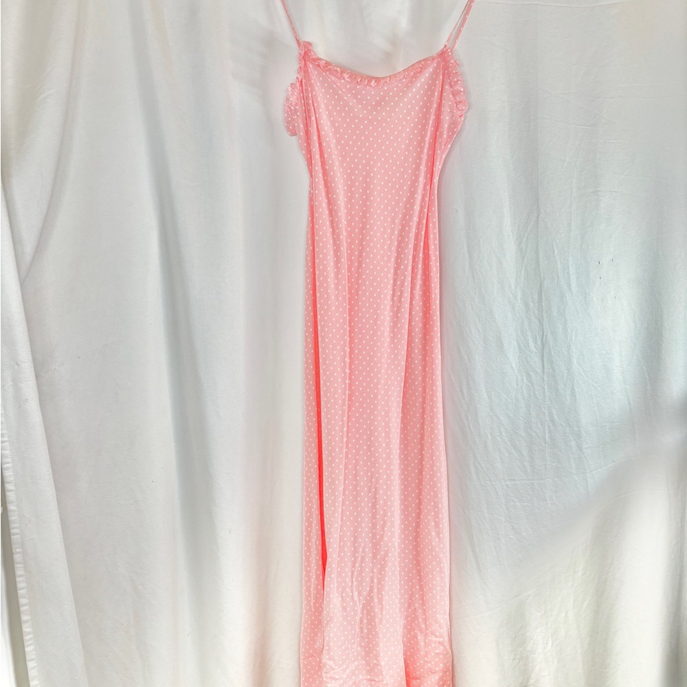 Doen Pink Polka Dot Ruffle Dress - Picture 3 of 8
